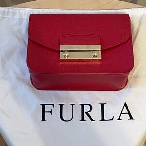 Furla hot pink Metropolis mini crossbody bag